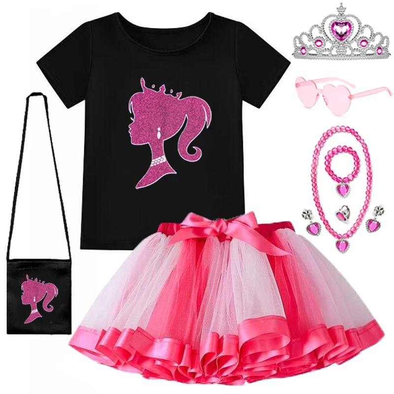 Girls Pink Costume Set rainbow Tutu Dress For Kids Movie Cosplay Dress Up Outfits Halloween Birthday Party
Girls Pink Costume Set rainbow Tutu Dress For Kids Movie Cosplay Dress Up Outfits Halloween Birthday Party