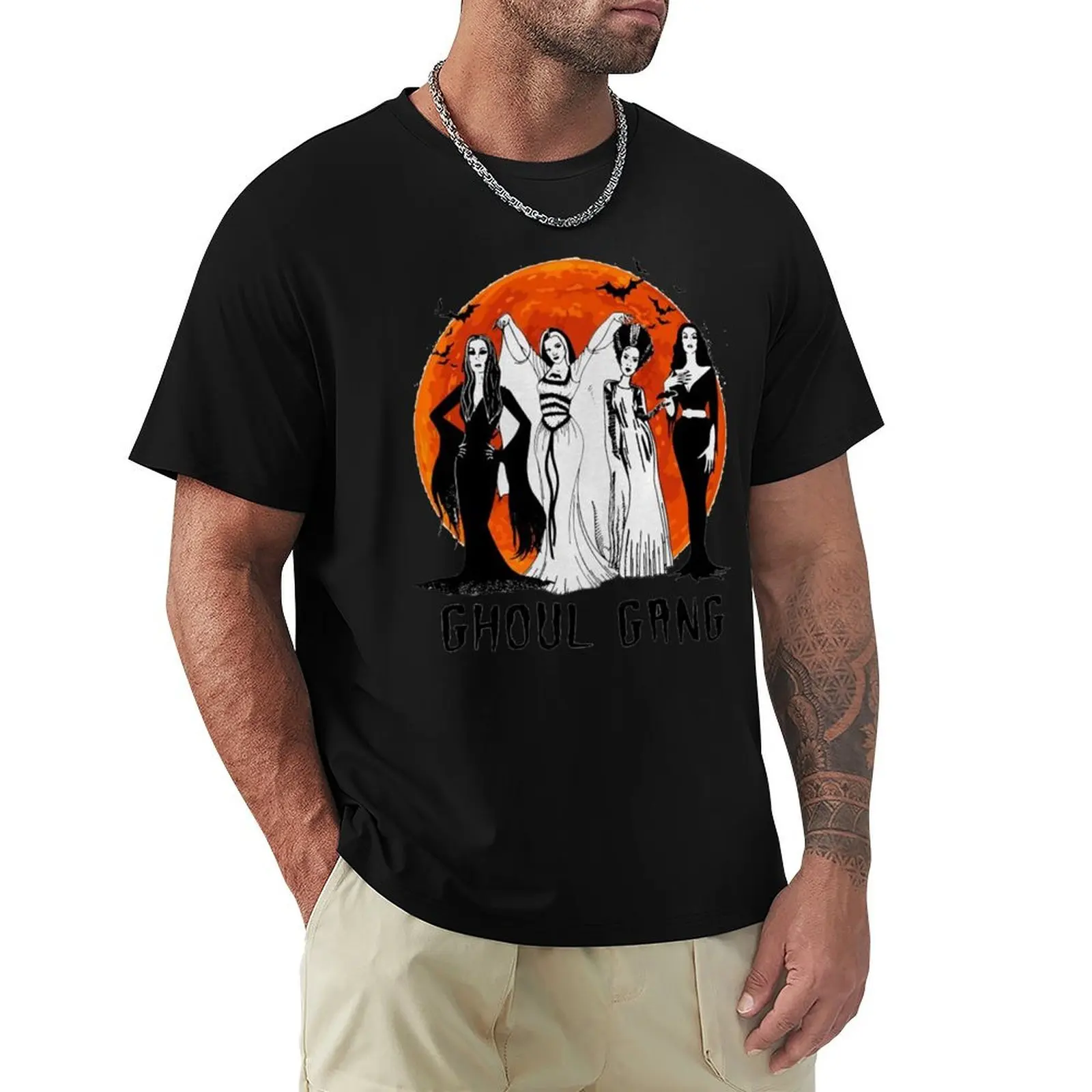 Футболка Elvira, Morticia, Lily, Bridge Ghoul Gang на Хэллоуин, футболки с рисунком, забавные футболки для мужчин
Футболка Elvira, Morticia, Lily, Bridge Ghoul Gang на Хэллоуин, футболки с рисунком, забавные футболки для мужчин