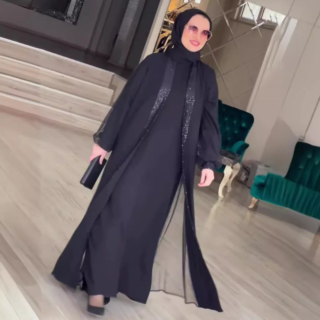 Мусульманское скромное женское платье Джалабия Vestidos Ид Рамадан Арабский длинный халат Дубай Ислам Марокко Кафтан Абая Кардиган платья 2026
Мусульманское скромное женское платье Джалабия Vestidos Ид Рамадан Арабский длинный халат Дубай Ислам Марокко Кафтан Абая Кардиган платья 2026