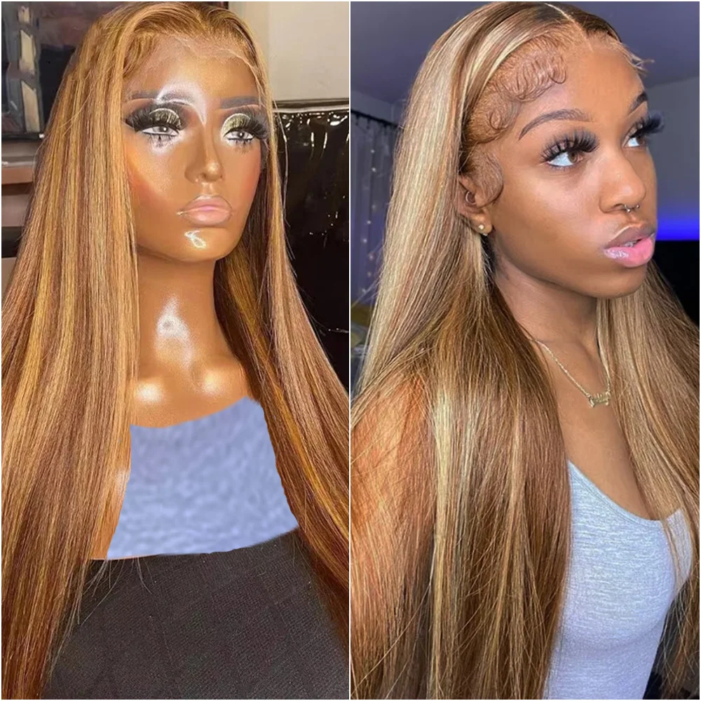 Highlight Wig Human Hair Bone Straight Blond Ombre HD Lace Wig 13x4 13x6 Colored Human Hair Frontal Wig Brazilian Wigs For Women
Highlight Wig Human Hair Bone Straight Blond Ombre HD Lace Wig 13x4 13x6 Colored Human Hair Frontal Wig Brazilian Wigs For Women