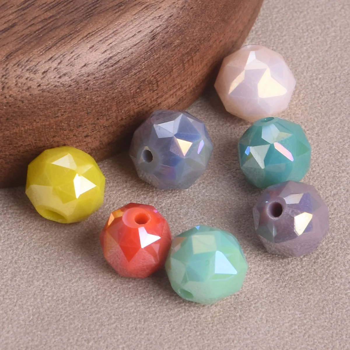 10PCS Round Faceted Glossy Opaque Glass 9mm~10mm Loose Beads For Jewelry Making DIY Crafts Findings
10PCS Round Faceted Glossy Opaque Glass 9mm~10mm Loose Beads For Jewelry Making DIY Crafts Findings