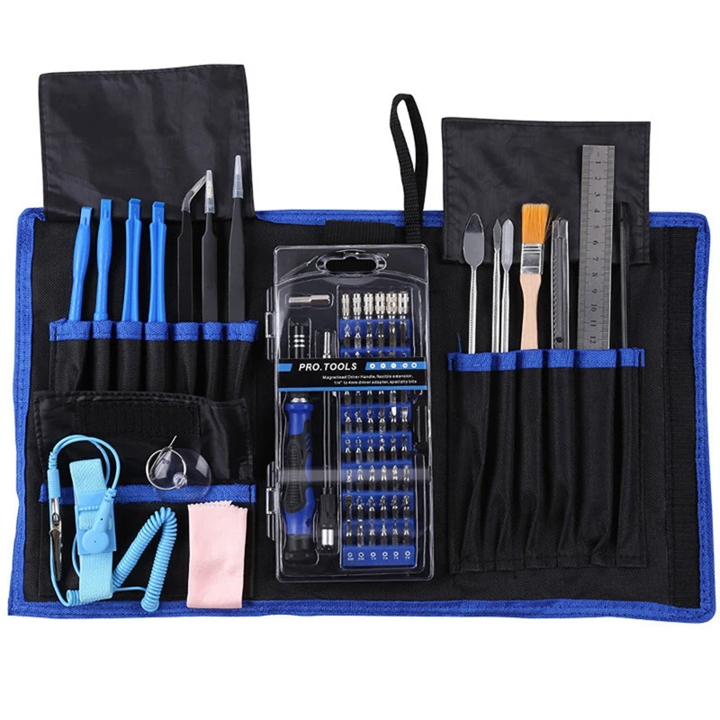 Multifunctional Screwdriver Portable Cloth 80-In-1 DIY Disassembly Mobile Phone Computer Maintenance Tool Batch Set Easy Install
Multifunctional Screwdriver Portable Cloth 80-In-1 DIY Disassembly Mobile Phone Computer Maintenance Tool Batch Set Easy Install