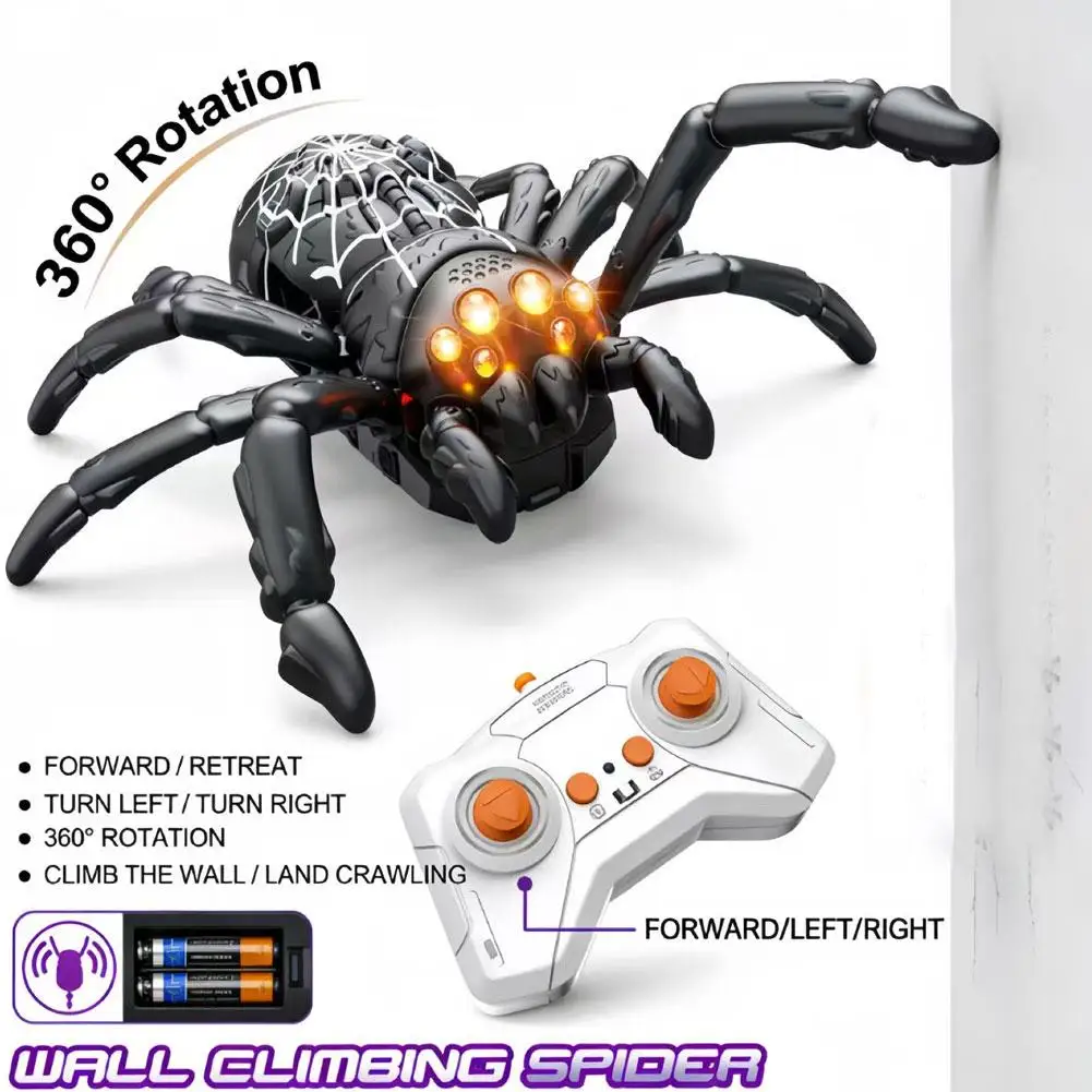 Children's Electric Remote-Controlled Wall-Climbing Spider Halloween Creative Pranking Realistic Reptile Model Toy
Children's Electric Remote-Controlled Wall-Climbing Spider Halloween Creative Pranking Realistic Reptile Model Toy