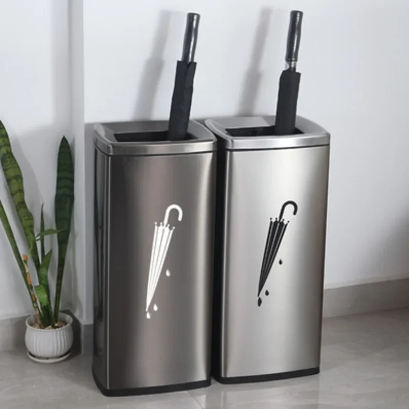 Stainless Steel Hotel Lobby Umbrella Bucket Commercial Grade Light Luxury Square Holder Split Type Rack Modern Elegant Design
Stainless Steel Hotel Lobby Umbrella Bucket Commercial Grade Light Luxury Square Holder Split Type Rack Modern Elegant Design