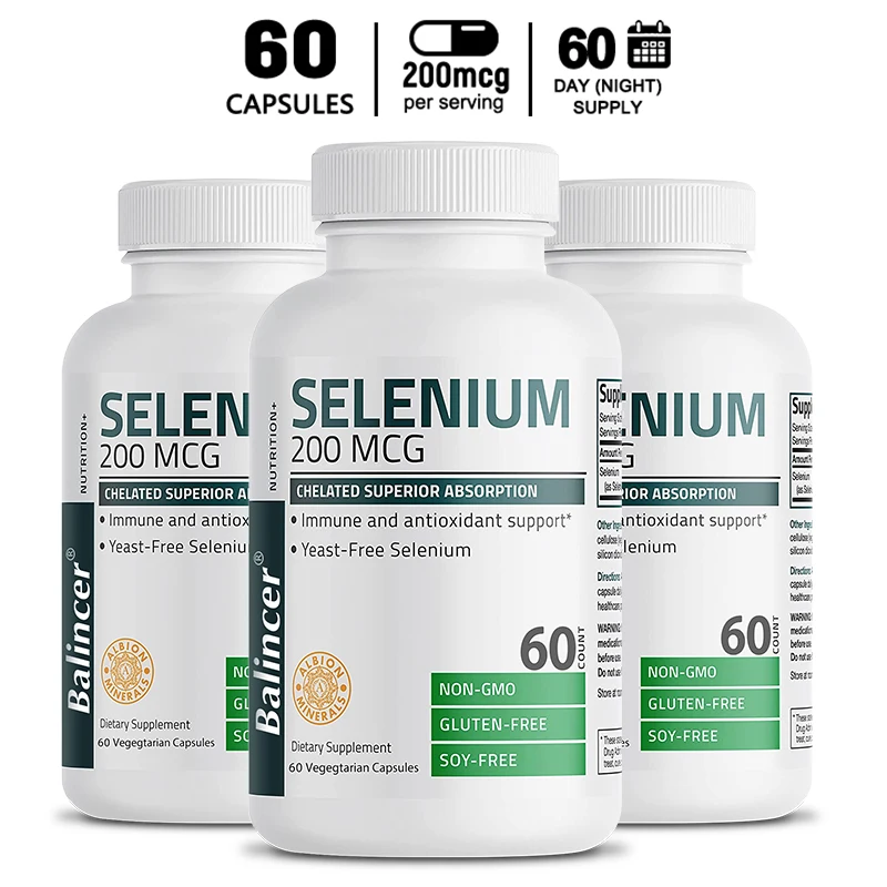 Organic Selenium Capsules - Vitamin D for Heart, Bone, Metabolism & Immune Health, Improves Brain Function, High Absorption
Organic Selenium Capsules - Vitamin D for Heart, Bone, Metabolism & Immune Health, Improves Brain Function, High Absorption