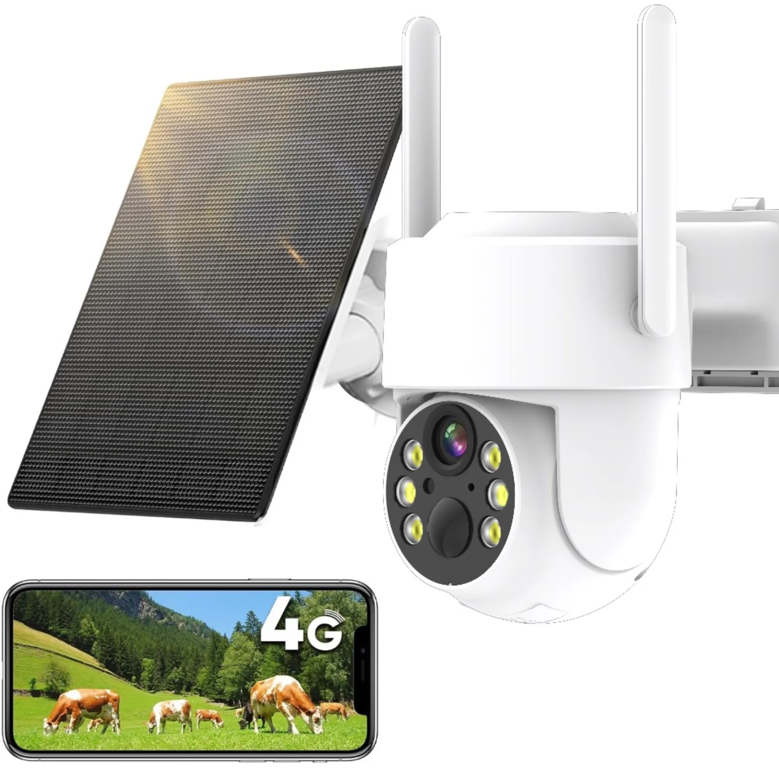 Home Security Camera 2K Wireless Cameras Solar Powered Battery Cameras 355° PTZ Colour Night Vision, Works with Alexa
Home Security Camera 2K Wireless Cameras Solar Powered Battery Cameras 355° PTZ Colour Night Vision, Works with Alexa