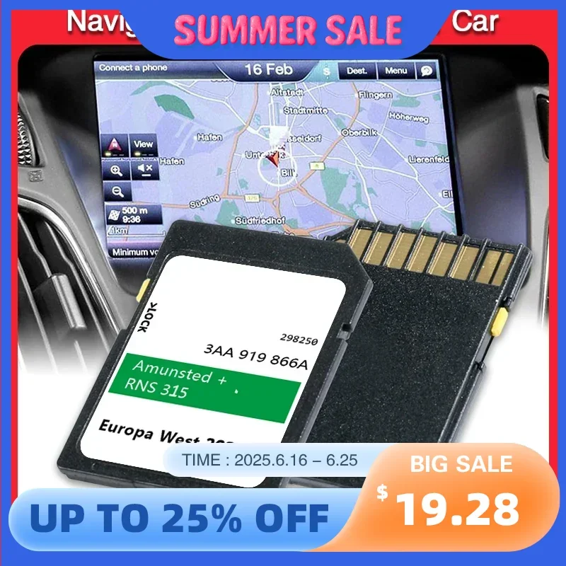 Memory Card Upgrade Amunsted+ Navigation RNS 315 for Skoda Yeti/Praktik/Fabia/Octavia/Superb/Rapid Car Sat Nav GPS Europe UK Map
Memory Card Upgrade Amunsted+ Navigation RNS 315 for Skoda Yeti/Praktik/Fabia/Octavia/Superb/Rapid Car Sat Nav GPS Europe UK Map