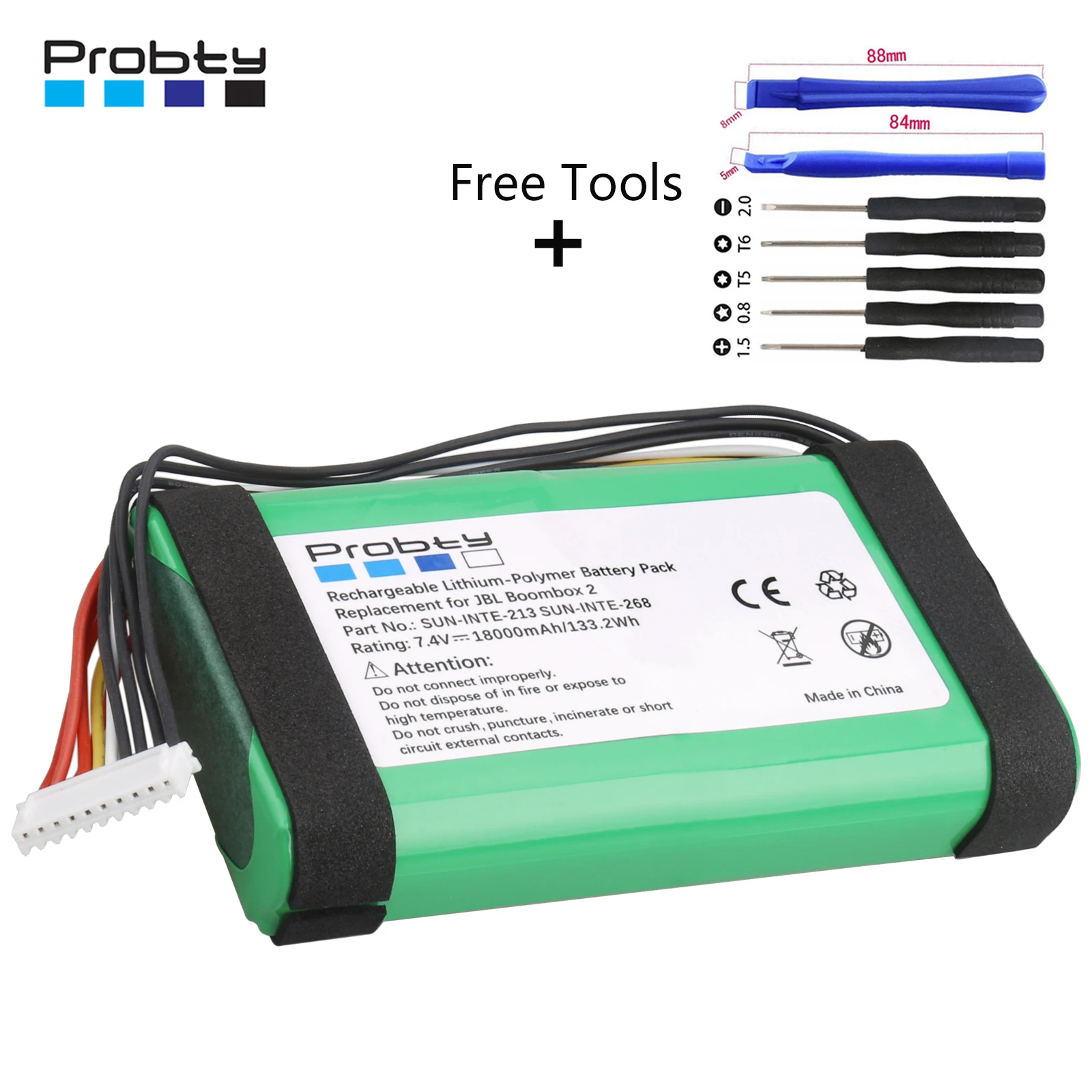 Original Probty 18000mAh Speaker Battery SUN-INTE-213, SUN-INTE-268 for JBL Boombox 2 Boombox2
Original Probty 18000mAh Speaker Battery SUN-INTE-213, SUN-INTE-268 for JBL Boombox 2 Boombox2