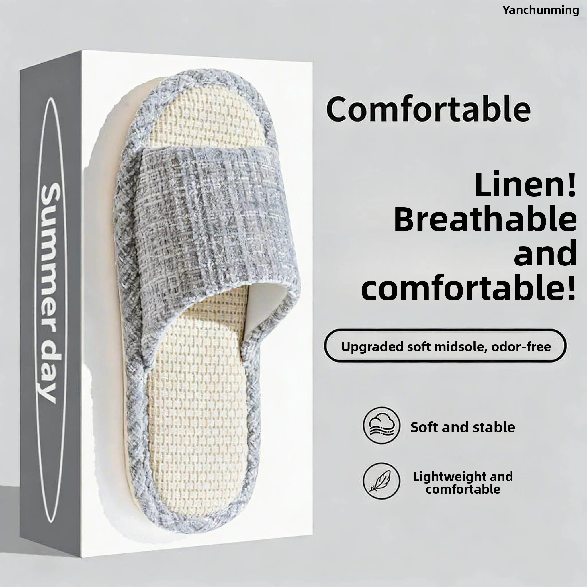 Linen Slippers Unisex Indoor Home Quiet Anti-slip Breathable Absorbent Cotton Linen Spring Summer Autumn Winter Home Fabric
Linen Slippers Unisex Indoor Home Quiet Anti-slip Breathable Absorbent Cotton Linen Spring Summer Autumn Winter Home Fabric