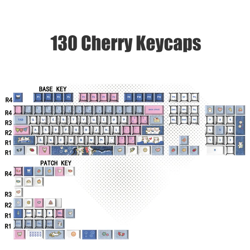 New Cowboy Cat Keycaps Set 130 Keys Cherry Profile Custom Doubleshot Key Cap For Cherry Gateron MX Switches Keyboard
New Cowboy Cat Keycaps Set 130 Keys Cherry Profile Custom Doubleshot Key Cap For Cherry Gateron MX Switches Keyboard