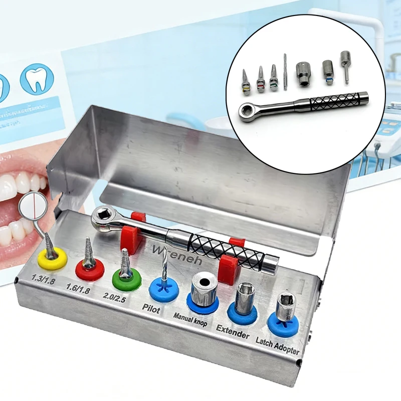 Dental Bone Expander Set Implant Removal Kit SOS Broken Fixture Extractor Wrench Ratchet Tool
Dental Bone Expander Set Implant Removal Kit SOS Broken Fixture Extractor Wrench Ratchet Tool