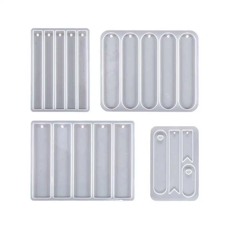 4/5 Cavities Bookmark Silicone Mold Epoxy Resin Casting Mould For DIY Crystal Epoxy Resin Book Decoration Crafts Accessories
4/5 Cavities Bookmark Silicone Mold Epoxy Resin Casting Mould For DIY Crystal Epoxy Resin Book Decoration Crafts Accessories