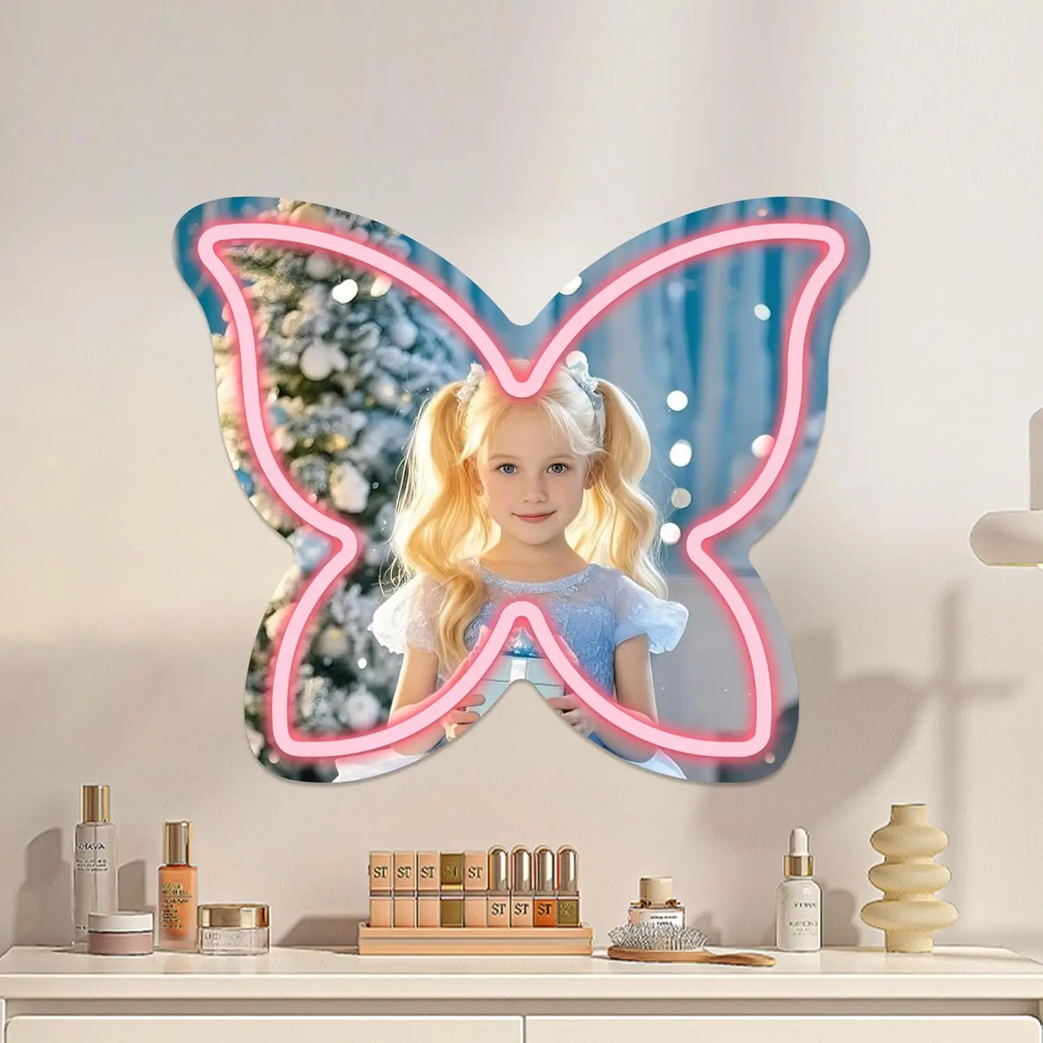 Anime Butterfly Mirror Neon Sign for Locker Room Living Room Girl's Bedroom LED Acrylic Mirror Neon Light for Girl Gift Dimmable
Anime Butterfly Mirror Neon Sign for Locker Room Living Room Girl's Bedroom LED Acrylic Mirror Neon Light for Girl Gift Dimmable