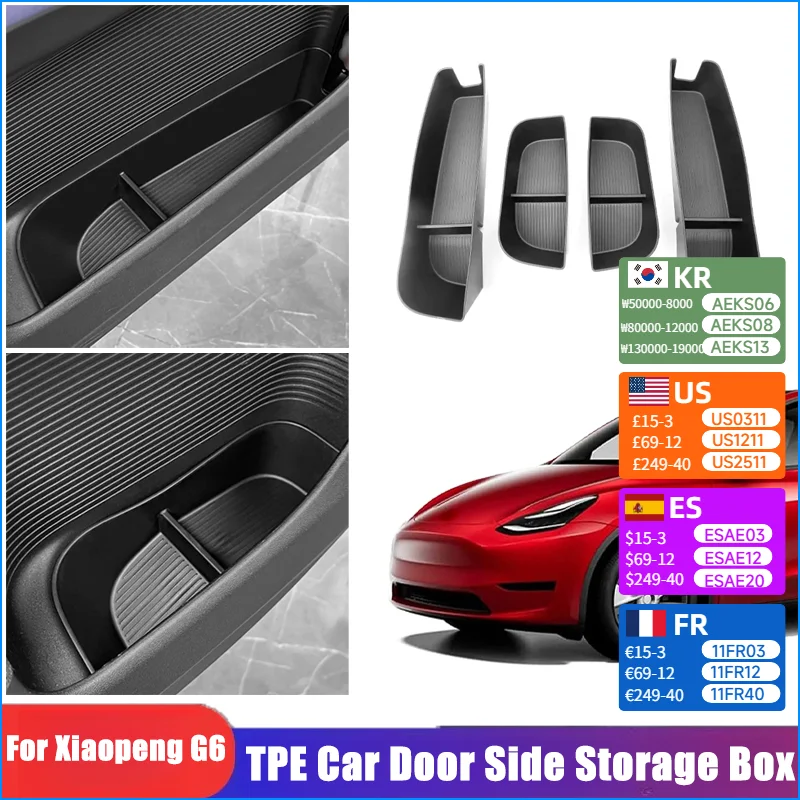 TPE Car Door Side Storage Box for Xiaopeng G6 Front and Rear Door Handle Storage Box To Organize Car Interior Modification Part
TPE Car Door Side Storage Box for Xiaopeng G6 Front and Rear Door Handle Storage Box To Organize Car Interior Modification Part