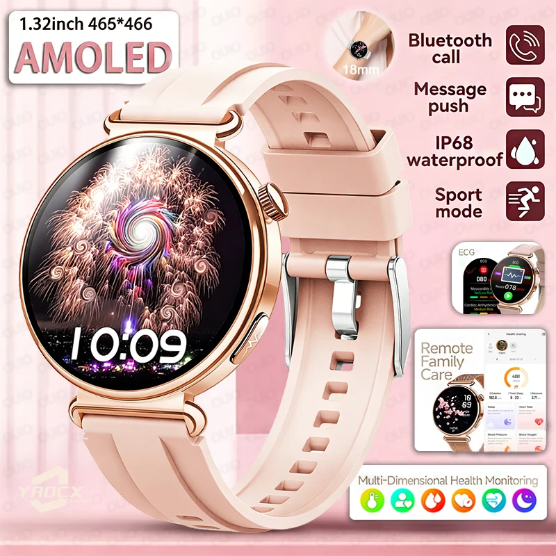 2026 Women AMOLED Smart Watch ECG Micro Physical Exam Health Monitoring BT Call Remote Family Care Sport Fashion Smart Watch
2026 Women AMOLED Smart Watch ECG Micro Physical Exam Health Monitoring BT Call Remote Family Care Sport Fashion Smart Watch