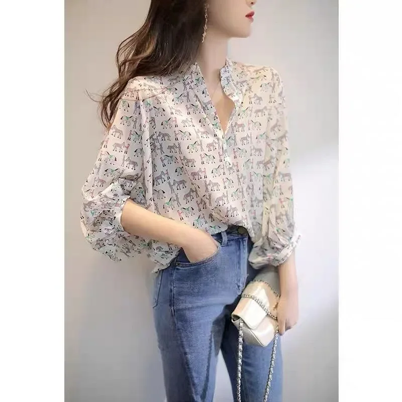 Summer Pattern Female Tops Button Up Women's Shirt and Blouse with Designs Loose Chiffon Basic Tall Novelty 2024 Novelties Xl M
Summer Pattern Female Tops Button Up Women's Shirt and Blouse with Designs Loose Chiffon Basic Tall Novelty 2024 Novelties Xl M