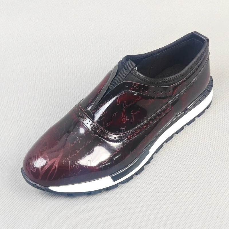 Retro Design Letter Carved Man Casual Sneakers Genuine Leather Handmade Slip-On Fashion Sneaker Mens Loafers Chaussures Hommes
Retro Design Letter Carved Man Casual Sneakers Genuine Leather Handmade Slip-On Fashion Sneaker Mens Loafers Chaussures Hommes