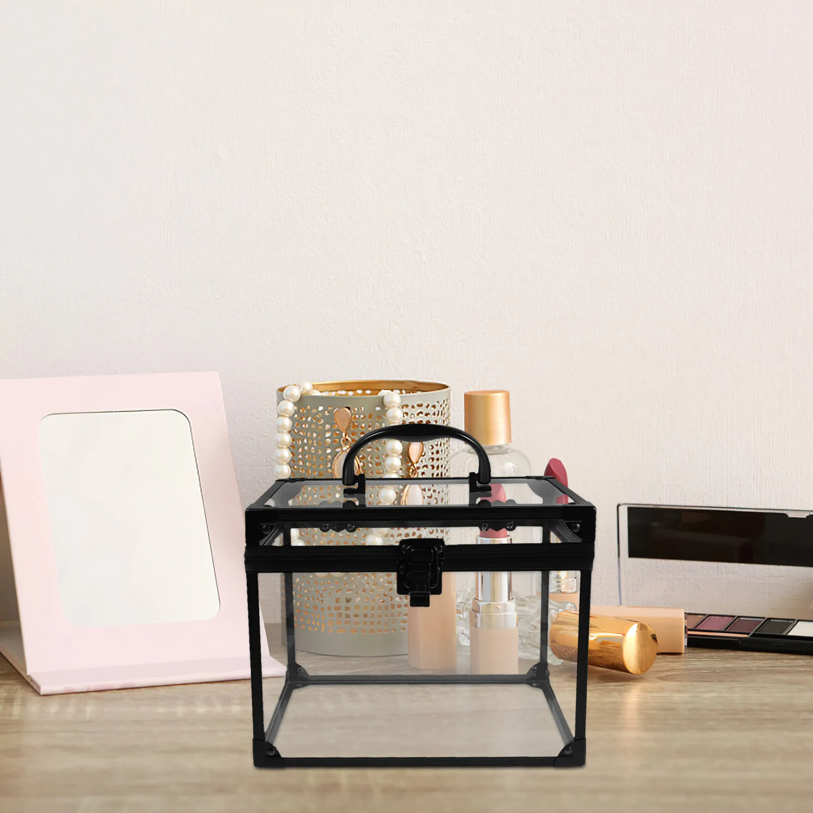 Transparent Jewelry Organizer Lockable Makeup Storage Box Travel Case Clear Crown Box Vanity Bathroom Dresser
Transparent Jewelry Organizer Lockable Makeup Storage Box Travel Case Clear Crown Box Vanity Bathroom Dresser