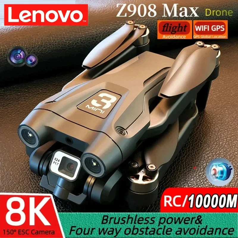 Lenovo Z908 Pro Max Outdoor Drone Dual Camera Professional Brushless Motor GPS Optical FlowObstacle Avoidance Folding Quadcopter
Lenovo Z908 Pro Max Outdoor Drone Dual Camera Professional Brushless Motor GPS Optical FlowObstacle Avoidance Folding Quadcopter