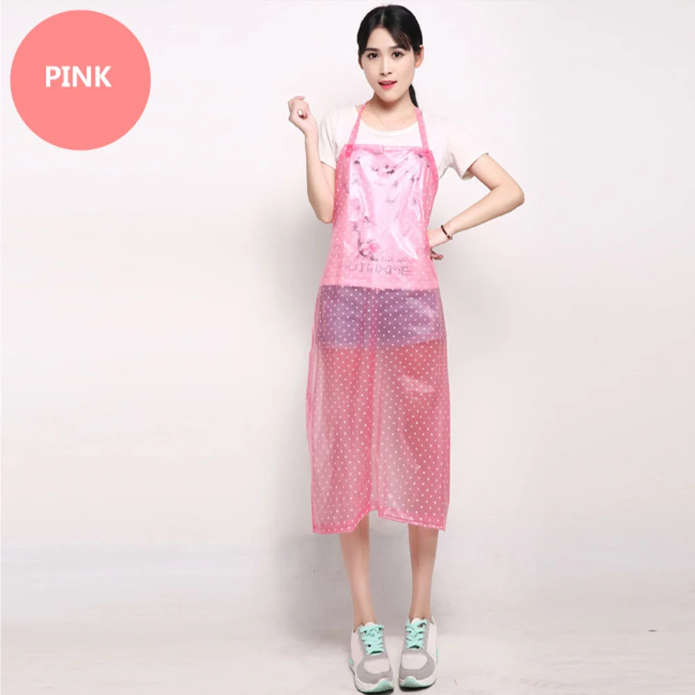 Transparent PVC Apron Oilproof Waterproof Sleeveless Pink for Kitchen Cooking Professional Commercial Use
Transparent PVC Apron Oilproof Waterproof Sleeveless Pink for Kitchen Cooking Professional Commercial Use