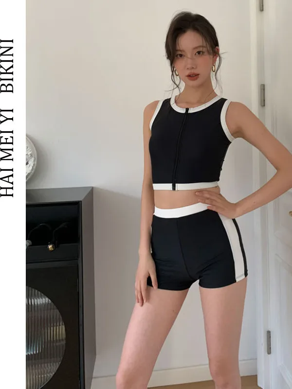 High Waist Bikini Swimsuit Women's Conservative Design Slimming Belly Covering Hot Spring Swimming Wear Nylon Material round ...
High Waist Bikini Swimsuit Women's Conservative Design Slimming Belly Covering Hot Spring Swimming Wear Nylon Material round ...