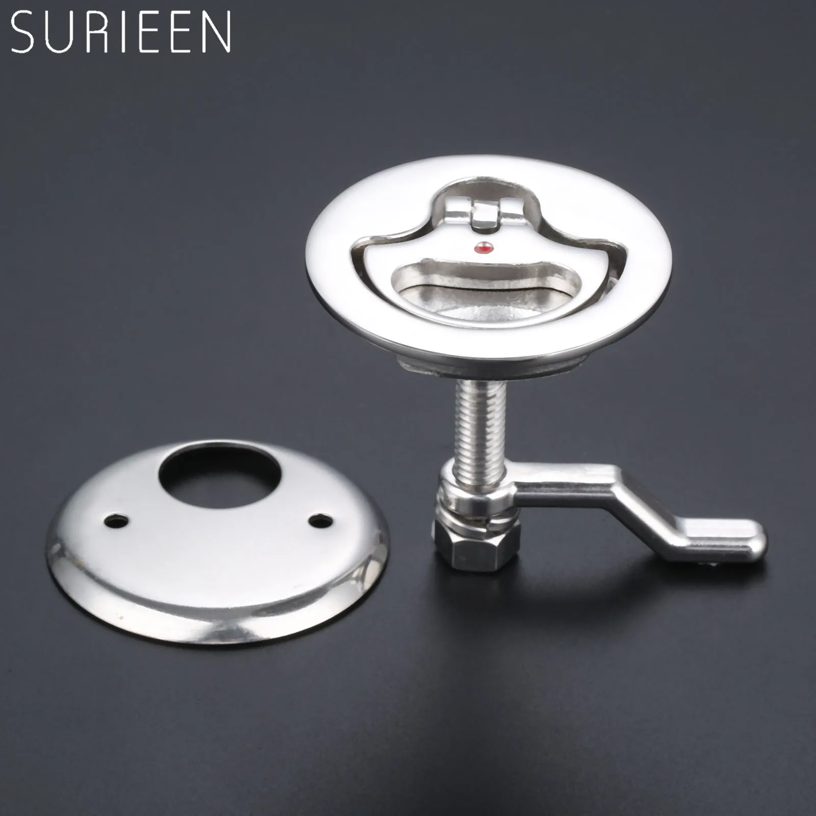 Marine Stainless Steel Cam Flush Pull Hatch Deck Latch Lift Handle Ring Deck Cover Door Lock With Back Plate Boats Accessories
Marine Stainless Steel Cam Flush Pull Hatch Deck Latch Lift Handle Ring Deck Cover Door Lock With Back Plate Boats Accessories