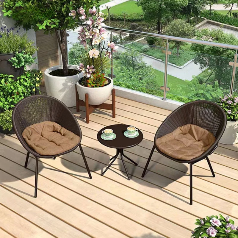 Balcony Small Table and Chairs Three-piece Set, Small Apartment Coffee Table Casual Rattan Tables and Chairs, Modern and Simple
Balcony Small Table and Chairs Three-piece Set, Small Apartment Coffee Table Casual Rattan Tables and Chairs, Modern and Simple