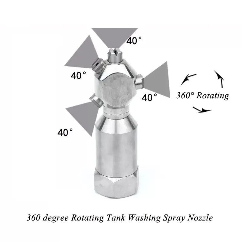 Rotary Washing Nozzle,360° Rotating Tank Washing Spray Nozzle, Water 360° Rotating Cleaning Nozzles For Barrel, Tank
Rotary Washing Nozzle,360° Rotating Tank Washing Spray Nozzle, Water 360° Rotating Cleaning Nozzles For Barrel, Tank