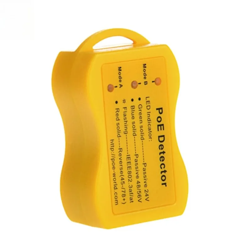 POE Tester Quickly identify Power over Ethernet with RJ-45 PoE Detector PoE TesterLED Display passive /802.3af/at; 24v/48v/56v
POE Tester Quickly identify Power over Ethernet with RJ-45 PoE Detector PoE TesterLED Display passive /802.3af/at; 24v/48v/56v