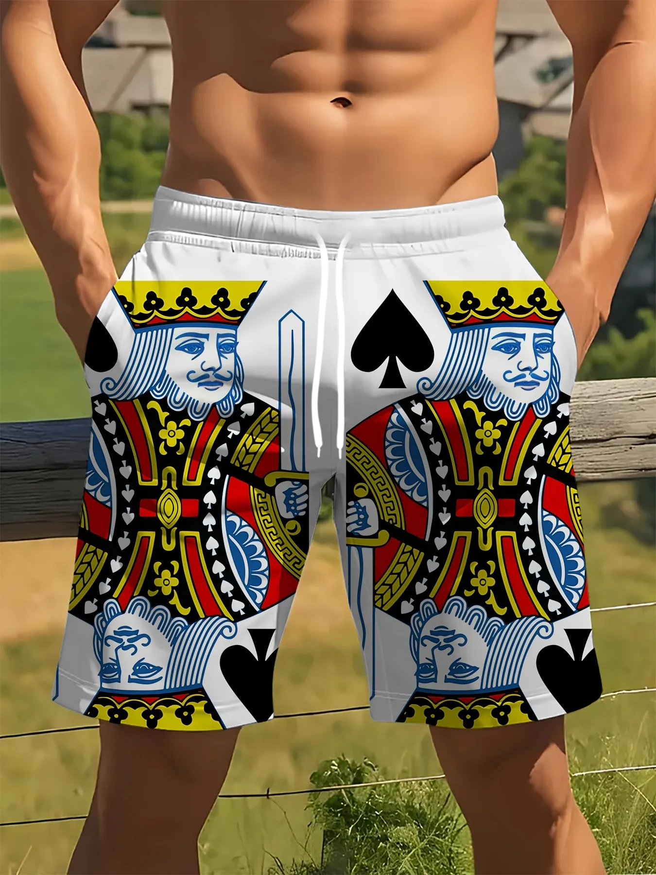 Эластичный крой, геометрический дизайн для пляжа, спортзала и повседневной одежды, спортивные шорты, шорты с игривым рисунком, удобные шорты
Эластичный крой, геометрический дизайн для пляжа, спортзала и повседневной одежды, спортивные шорты, шорты с игривым рисунком, удобные шорты