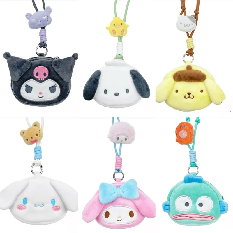 Kawaii sanrio Lanyard plush coin purse Melody kitty Hangyodon Pochacco Kuromi Portable Coin Key crossbody Women's storage bag
Kawaii sanrio Lanyard plush coin purse Melody kitty Hangyodon Pochacco Kuromi Portable Coin Key crossbody Women's storage bag