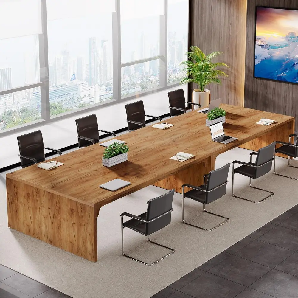 13FT Conference Table, Large Rectangle Meeting Seminar Table, Business Tables for 1216 People Four Tables
13FT Conference Table, Large Rectangle Meeting Seminar Table, Business Tables for 1216 People Four Tables