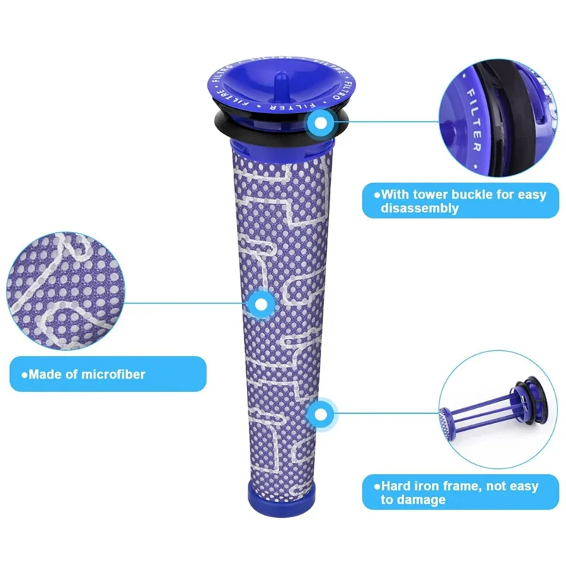 AU-Filter Accessories For Dyson V6 Absolute Total Clean Cordless Stick Vacuum HEPA Filters Part 966741-01 & 965661-01
AU-Filter Accessories For Dyson V6 Absolute Total Clean Cordless Stick Vacuum HEPA Filters Part 966741-01 & 965661-01