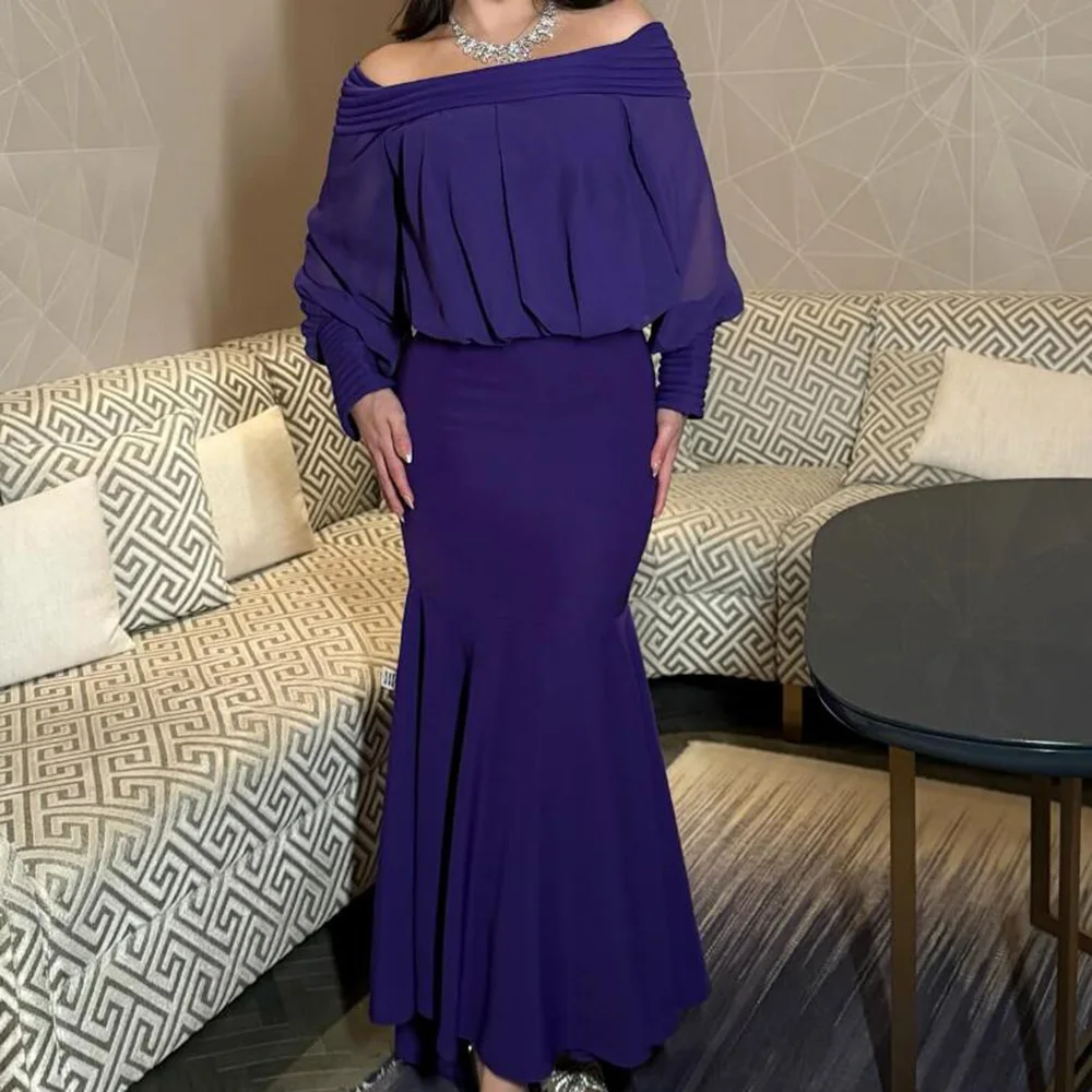 Customized A-Line Prom Dresses Ankle-Length Boat Neck Full Sleeve Evening Dresses Fashion Pleat Simple Draped Sexy Backless
Customized A-Line Prom Dresses Ankle-Length Boat Neck Full Sleeve Evening Dresses Fashion Pleat Simple Draped Sexy Backless