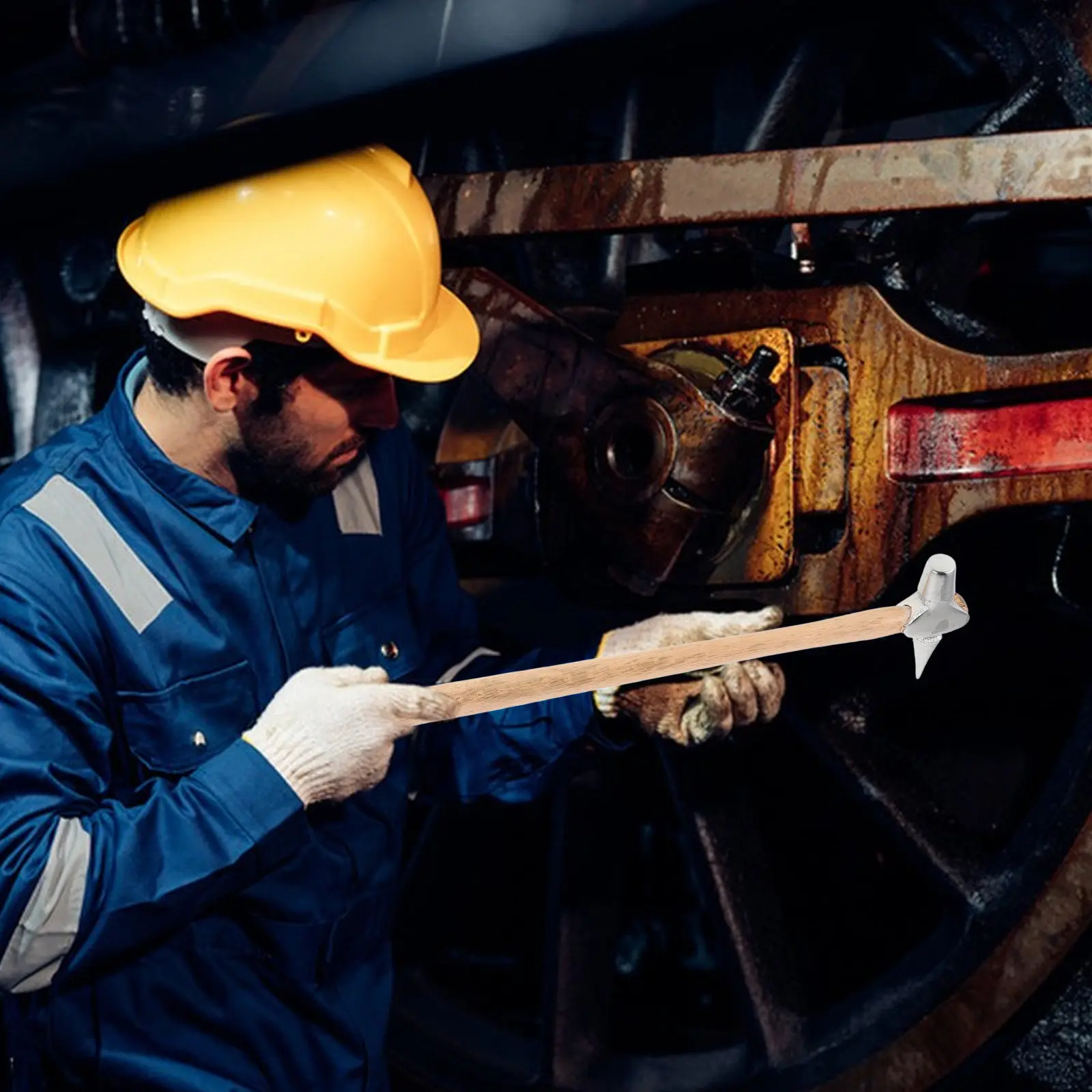 Railway Inspection Hammer Lightweight Ergonomic Pointed Tip Multifunctional Chipping Hammer for Ship Locomotive Maintenance
Railway Inspection Hammer Lightweight Ergonomic Pointed Tip Multifunctional Chipping Hammer for Ship Locomotive Maintenance
