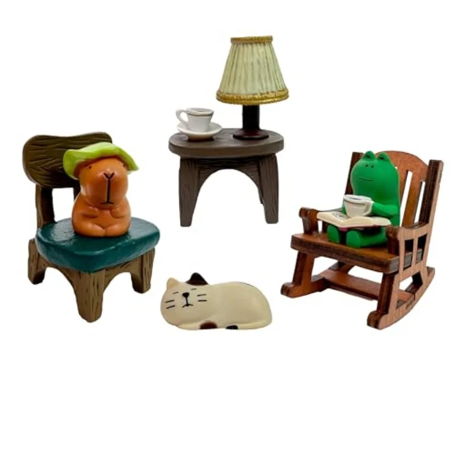 Miniature Frog Figurines Set, Adorable Frog Desk Decor with Chair and Table, Cute Collectible Resin Animals for Office Home Bed
Miniature Frog Figurines Set, Adorable Frog Desk Decor with Chair and Table, Cute Collectible Resin Animals for Office Home Bed