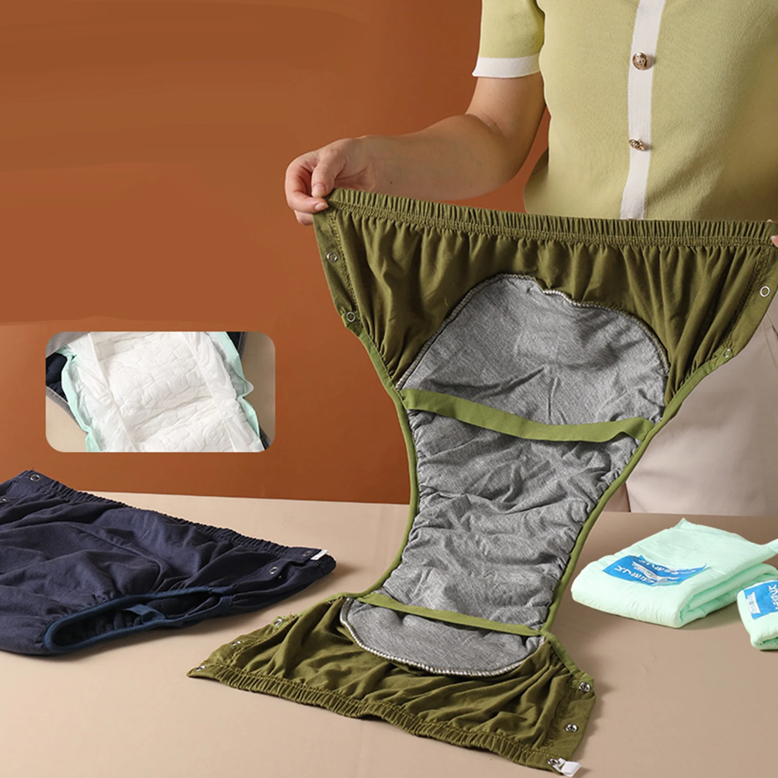 Cotton Antibacterial Adult Diaper Pants Leak-Proof Briefs Comfortable Plus Size Absorbent Incontinence Care Underwear for Senior
Cotton Antibacterial Adult Diaper Pants Leak-Proof Briefs Comfortable Plus Size Absorbent Incontinence Care Underwear for Senior