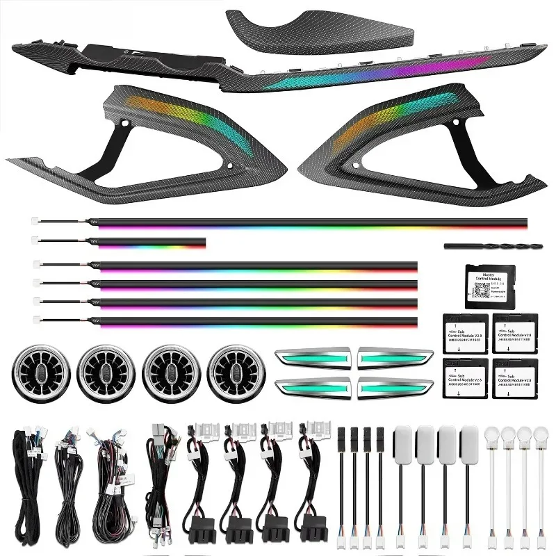 Upgraded 256-color Symphony LED car interior ambient light decoration for Audi Q2 2019-2026 ambient light strip accessories
Upgraded 256-color Symphony LED car interior ambient light decoration for Audi Q2 2019-2026 ambient light strip accessories