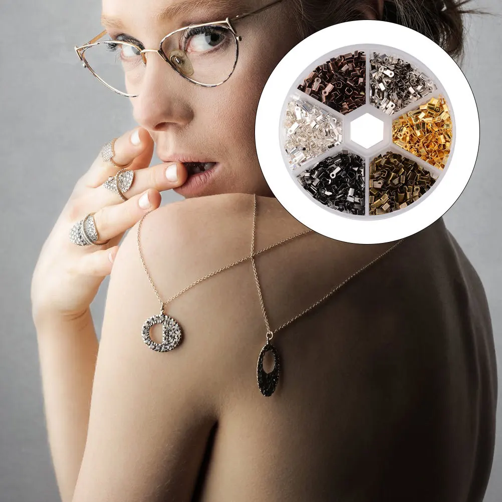 1Set Iron Fold Over Crimp Cord Ends Clamp Tips for Jewelry Findings Jewelry Making Silk Satin Bracelets Necklace
1Set Iron Fold Over Crimp Cord Ends Clamp Tips for Jewelry Findings Jewelry Making Silk Satin Bracelets Necklace