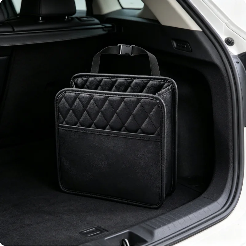 Universal Car Seat Back Organizer Waterproof Leather Multifunctional Hanging Storage Bag Foldable with Large Garbage Bin
Universal Car Seat Back Organizer Waterproof Leather Multifunctional Hanging Storage Bag Foldable with Large Garbage Bin