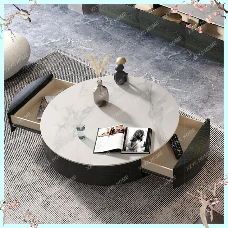 X-S Simple small apartment marble upgraded rock slab coffee table modern living room light luxury round HG
X-S Simple small apartment marble upgraded rock slab coffee table modern living room light luxury round HG