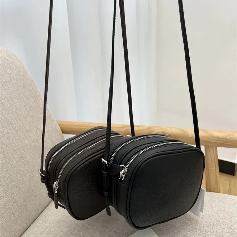 Fashion Pebbled Leather Double Compartment Square Bag Casual Versatile Shoulder Crossbody Bag for Women
Fashion Pebbled Leather Double Compartment Square Bag Casual Versatile Shoulder Crossbody Bag for Women