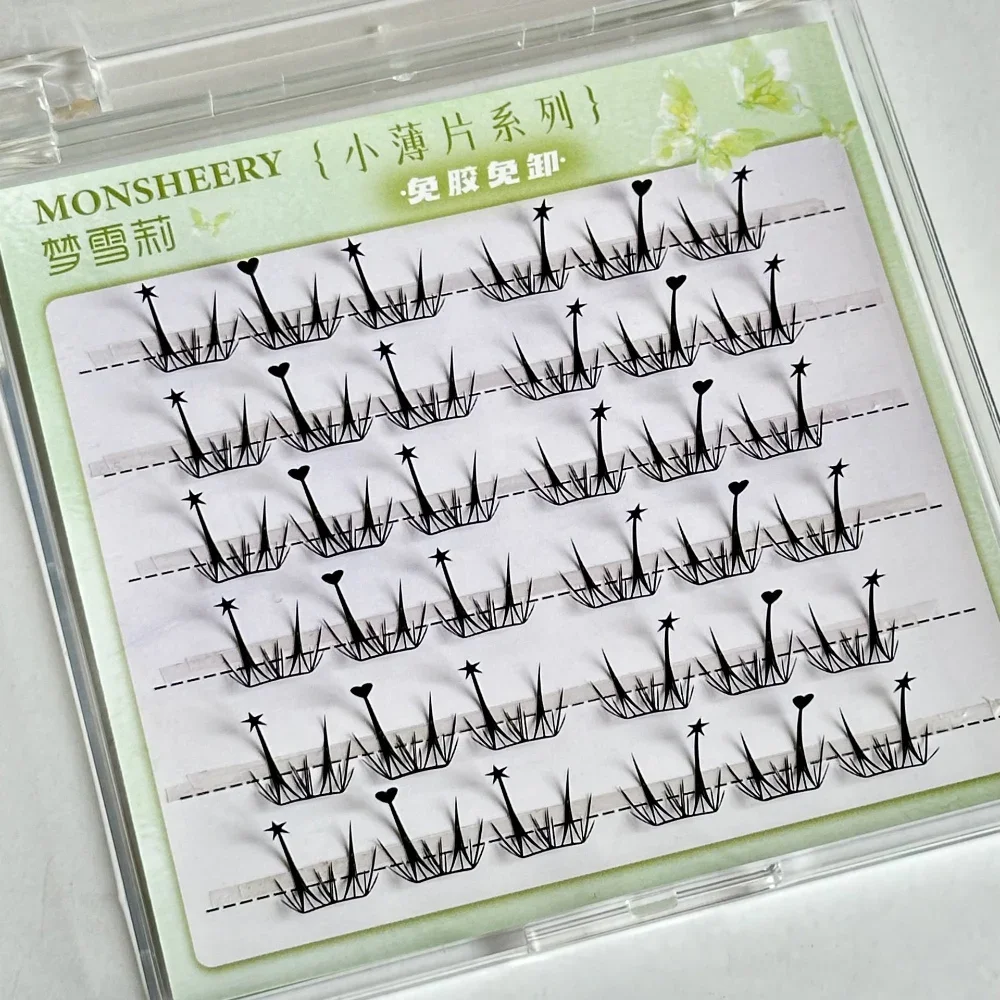 Glue Free False Eyelashes Ultra-thin Natural Curled with Butterfly Star Heart Fake Eyelash Single Cluster DIY Korean Eye Makeup
Glue Free False Eyelashes Ultra-thin Natural Curled with Butterfly Star Heart Fake Eyelash Single Cluster DIY Korean Eye Makeup
