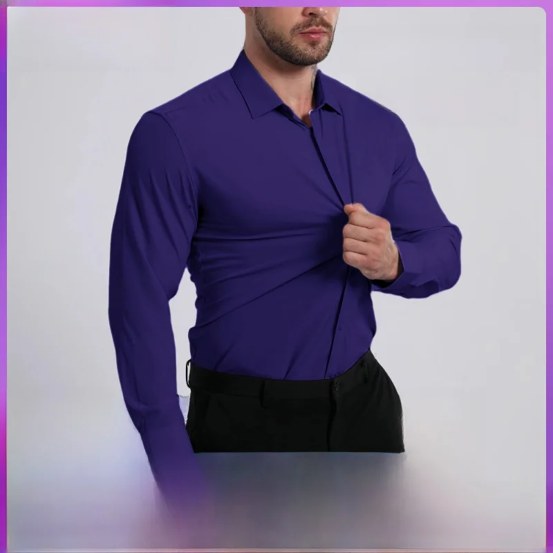 Lightweight Breathable Men's Long Sleeve Shirt Elastic No Ironing Resistant Wrinkle PU Leather Standard Fit Cleanfit Style Sq...
Lightweight Breathable Men's Long Sleeve Shirt Elastic No Ironing Resistant Wrinkle PU Leather Standard Fit Cleanfit Style Sq...