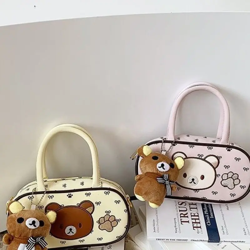 Japanese Style Cartoon Rilakkuma Crossbody Bag Cute Portable Large Capacity Shoulder Bag Travel Go Out Handbag Friend Party Gift
Japanese Style Cartoon Rilakkuma Crossbody Bag Cute Portable Large Capacity Shoulder Bag Travel Go Out Handbag Friend Party Gift