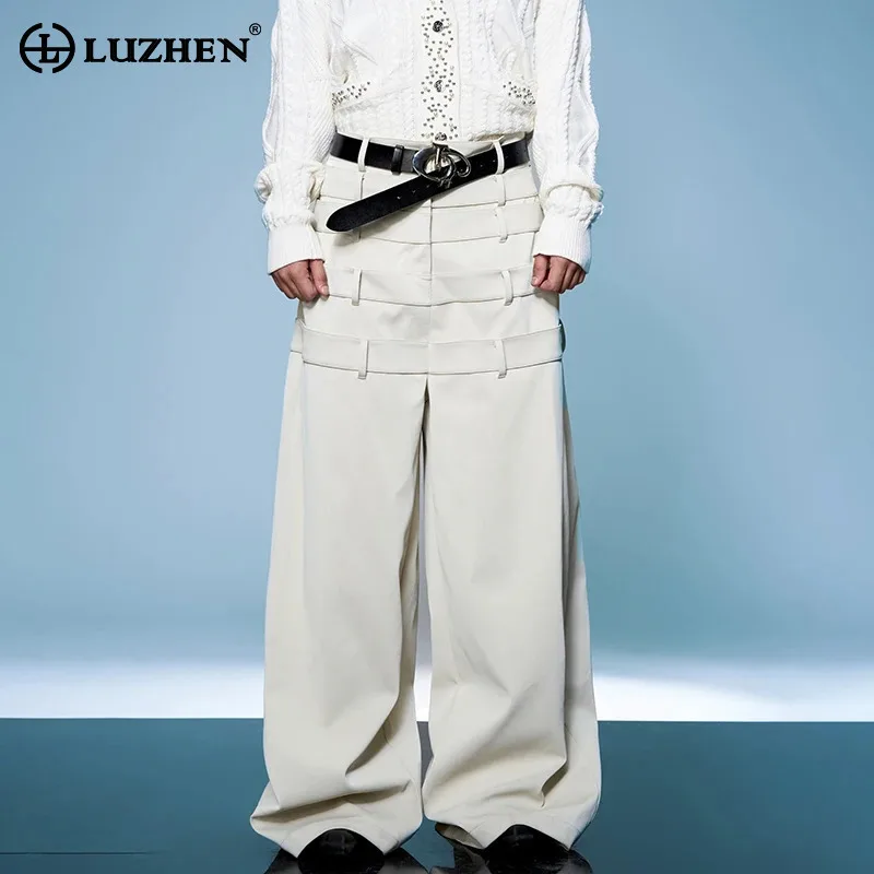 LUZHEN однотонные мешковатые широкие брюки 2025 года, повседневные брюки, уличная одежда, мужские модные прямые брюки высокого качества, мужские весенние JY1828
LUZHEN однотонные мешковатые широкие брюки 2025 года, повседневные брюки, уличная одежда, мужские модные прямые брюки высокого качества, мужские весенние JY1828