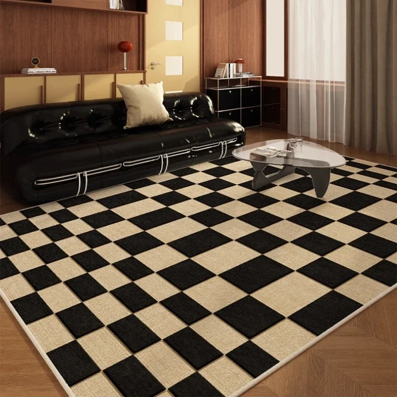 Retro Style Bedroom Decor Checkerboard Carpet Large Area Carpets for Living Room Washable Lounge Floor Mat Anti-slip Bedside Rug
Retro Style Bedroom Decor Checkerboard Carpet Large Area Carpets for Living Room Washable Lounge Floor Mat Anti-slip Bedside Rug