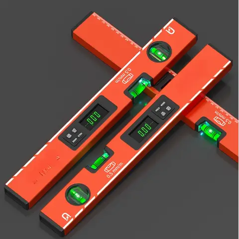 Magnetic Digital Level with LED Display and Automatic Screen Rotation High Accuracy Measurement for Construction Professionals