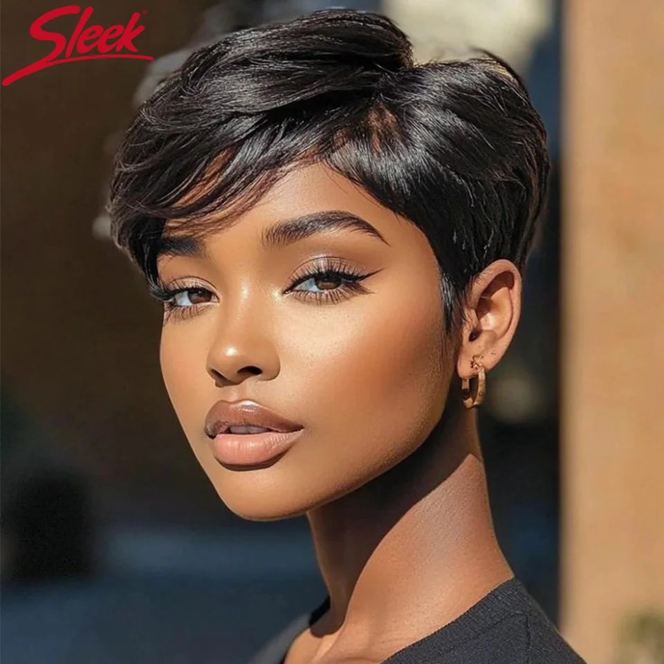 Sleek Short Pixie Cut Human Hair Wigs For Women 100% Real Brazilian Hair Pixie Cut Wigs 8 Inch Short Pixie Cut Lace Wigs
Sleek Short Pixie Cut Human Hair Wigs For Women 100% Real Brazilian Hair Pixie Cut Wigs 8 Inch Short Pixie Cut Lace Wigs