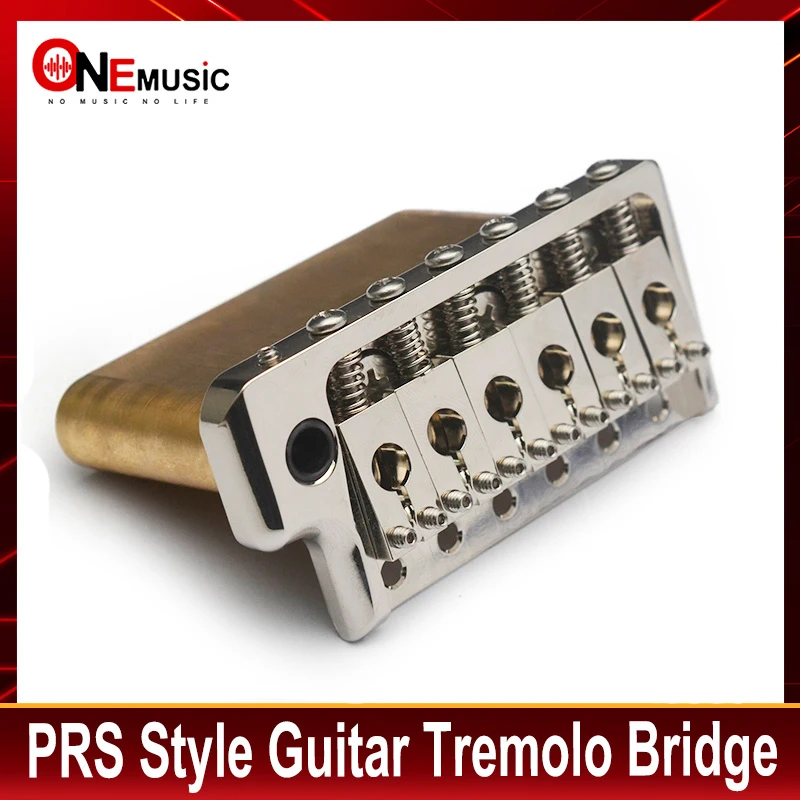 Precision CNC Machined Tremolo Bridge for PRS Style Electric Guitar, 52.5mm Full Solid Brass 6-Screws Tremolo Bridge
Precision CNC Machined Tremolo Bridge for PRS Style Electric Guitar, 52.5mm Full Solid Brass 6-Screws Tremolo Bridge